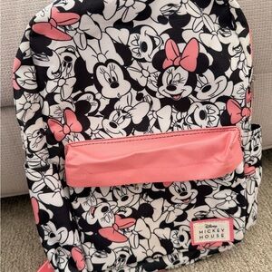 Disney Minnie Mouse Kids Backpack - Pink and Black